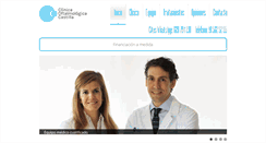 Desktop Screenshot of clinicaoftalmologicacastilla.com