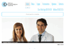 Tablet Screenshot of clinicaoftalmologicacastilla.com